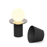 Guy Lantern By Koncept, Finish: Matte Black, Optional Cloting: Disc Collar