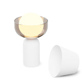 Guy Lantern By Koncept, Finish: Matte White, Optional Cloting: Bowl Collar