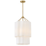 Gwen Large Pendant - Lacquered Brass - by Hinkley