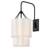 Gwen Large Single Light Sconce - Black - by Hinkley