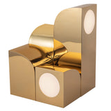 Gypsum Table Lamp Polished Brass By Kuzco