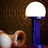 Habea Table Lamp Robot Blue By Ferroluce - Lifestyle View