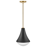 Haddie LED Pendant Light Black By Lark Living-Side view