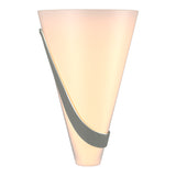 Half Cone Wall Sconce in Sterling, Left by Hubbardton Forge