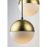 Half Moon 3-Light LED Pendant by ET2 - Metallic Gold