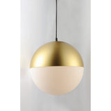 Half Moon LED Pendant by ET2 - Single, Metallic Gold