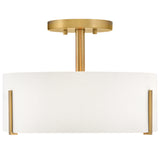 Halle Semi Flush Mount Lacquered Small Brass By Hinkley 1