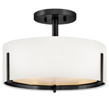 Halle Semi Flush Mount Small Black On By Hinkley 1