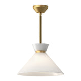 Halston Pendant — 14 Inch, Brushed Gold