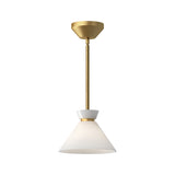 Halston Pendant — 8 Inch, Brushed Gold