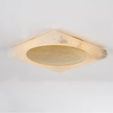 Hamel LED Flush Mount Vintage Brass By Corbett Front View