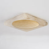 Hamel LED Flush Mount Vintage Brass By Corbett Front View1