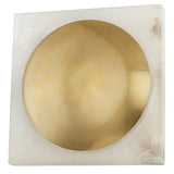 Hamel LED Flush Mount Vintage Brass By Corbett