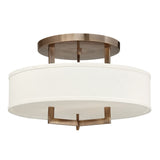 Hampton Semi-Flush Mount - Brushed Bronze - by Hinkley