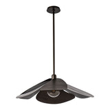 Hana Pendant Large, shown in Dark Smoke, by Hubbardton Forge