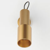 Handler Indoor LED Spot Light Aged Brass By ET2 Front View
