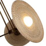 Harbour Pendant Light Vintage Brass Woven By Alora Detailed View