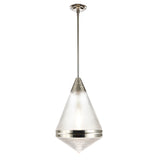 Hargreaves 1 Light Pendant Polished Nickel By Maxim Lighting