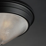 Hargreaves 3 Light Flush Mount Black By Maxim Lighting Detailed View