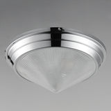 Hargreaves 3 Light Flush Mount Natural Polished Nickel By Maxim Lighting Front View