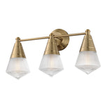 Hargreaves Bath Vanity Light Natural Aged Brass by Maxim Lighting