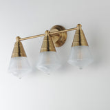 Hargreaves Bath Vanity Light Natural Aged Brass by Maxim Lighting