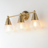 Hargreaves Bath Vanity Light Natural Aged Brass by Maxim Lighting