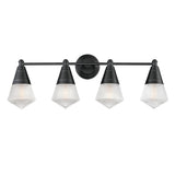Hargreaves Bath Vanity Light Black by Maxim Lighting