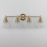 Hargreaves Bath Vanity Light Natural Aged Brass by Maxim Lighting