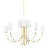 Harlem Chandelier - 10-Light - Aged Brass by Hudson Valley