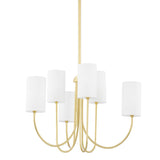 Harlem Chandelier - 6-Light - Aged Brass by Hudson Valley