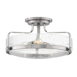 Harper Medium Semi-Flush Mount - Brushed Nickel - by Hinkley