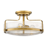 Harper Medium Semi-Flush Mount - Heritage Brass - by Hinkley