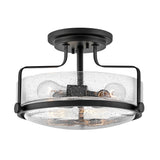 Harper Medium Semi-Flush Mount - Black - by Hinkley