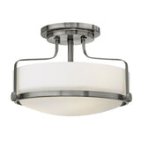 Harper Medium Semi-Flush Mount - Brushed Nickel - by Hinkley