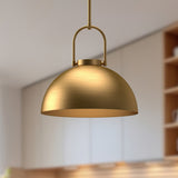 Harper Pendant Light Small Aged Gold By Alora Lifestyle View