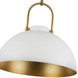 Harper Pendant Light White Small By Alora Detailed View1