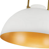 Harper Pendant Light White Small By Alora Detailed View