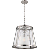 Harrow Pendant — 18 7/8", Polished Nickel