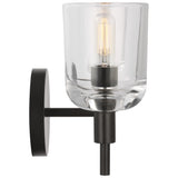 Hartley Vanity Light 2 Lights Aged Iron By Visual Comfort Studio - Side View
