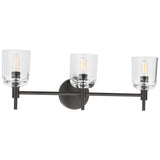 Hartley Vanity Light 3 Lights Aged Iron By Visual Comfort Studio