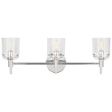 Hartley Vanity Light 3 Lights Polished Nickel By Visual Comfort Studio - Front View