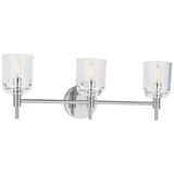 Hartley Vanity Light 3 Lights Polished Nickel By Visual Comfort Studio