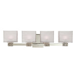 Hartsdale Bath and Vanity Light - 4-Light - Satin Nickel by Hudson Valley