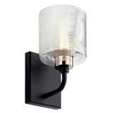 Harvan Wall Sconce Black 1 Light By Kichler