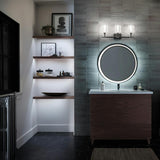 Harvan Wall Sconce Black 3 Lights By Kichler Lifestyle View1