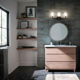 Harvan Wall Sconce Black 3 Lights By Kichler Lifestyle View2