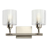 Harvan Wall Sconce Satin Nickel 2 Lights By Kichler