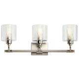 Harvan Wall Sconce Satin Nickel 3 Lights By Kichler