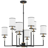 Hatfield Chandelier Vibrant Gold By Crystorama- Front View